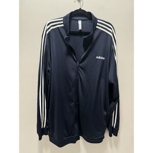 Adidas 3‎ Stripes Jacket Blue Size 3xlt Tall